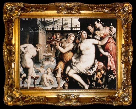 framed  ZUCCHI  Jacopo The Toilet of Bathsheba after 1573, ta009-2